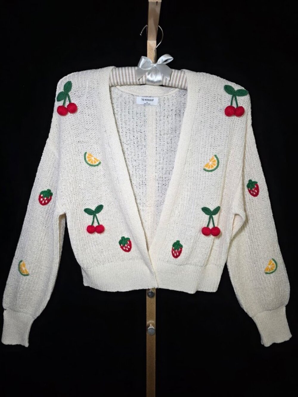 The Workshop Fruit Cardigan Sweater M